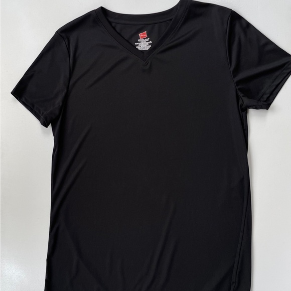 Hanes Women Cool Dry Performance S/S Athletic Sports Tee Black Small - Picture 2 of 6